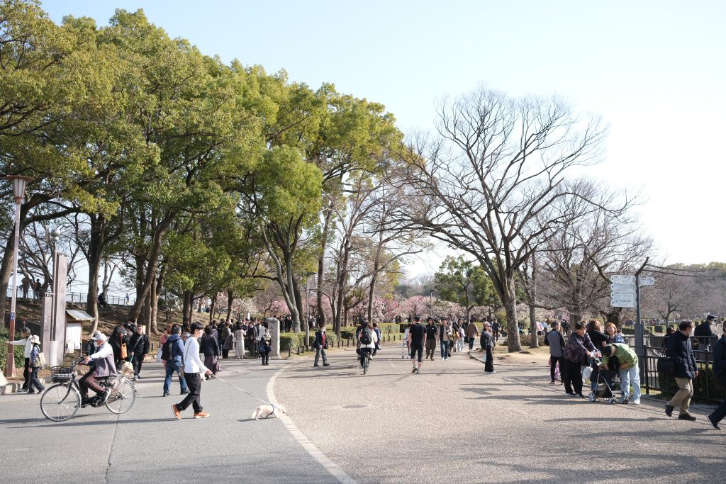 大阪城公園 梅林の入り口